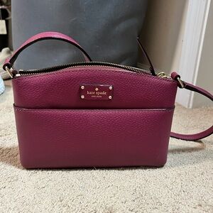 Kate Spade Pink Crossbody Bag with Gold Hardware
